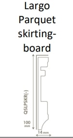 Плінтус largo Quick-Step у розрізі